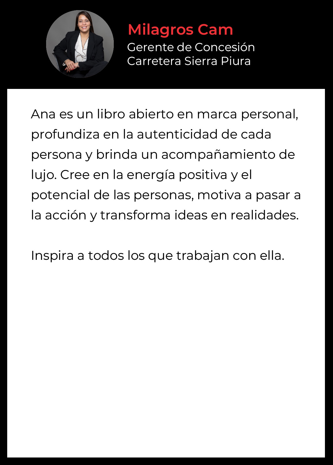 Testimonio 6 - Milagros Cam